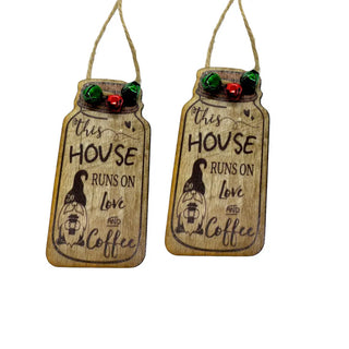 Love Coffee Gnome - Hanging Festive Tree Ornament The Holiday Shop