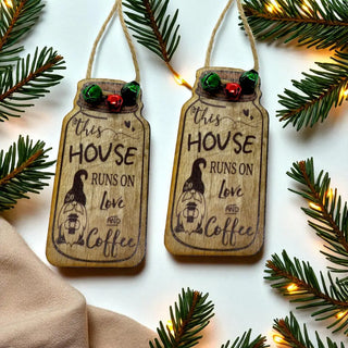 Love Coffee Gnome - Hanging Festive Tree Ornament The Holiday Shop