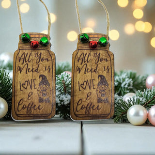 Need Coffee Gnome - Hanging Festive Tree Ornament The Holiday Shop