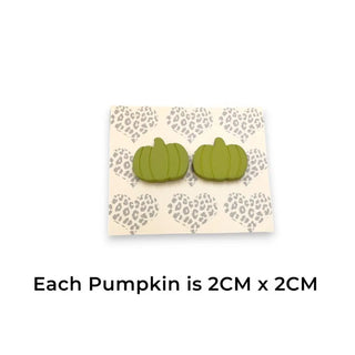 PumpkinEarringsOlive