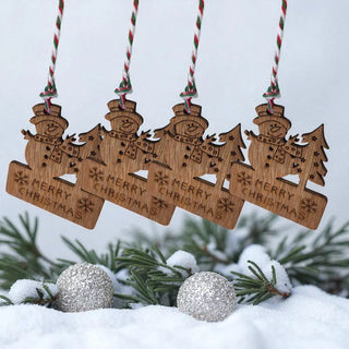 Rustic Snowman Ornaments – Handcrafted Holiday Decoration The Holiday Shop