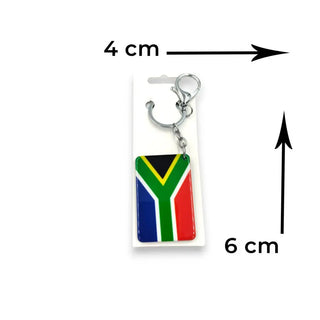 South African Flag Keychain Zipper Buddy
