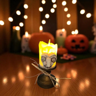 Carved Spooky Candle The Holiday Shop