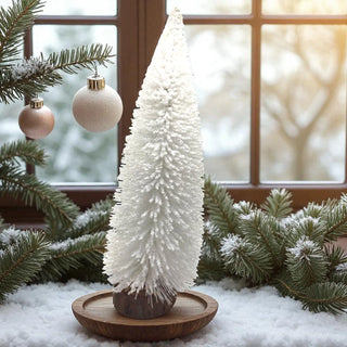 White Desk Tree  – Mini Festive Artificial Tree The Holiday Shop