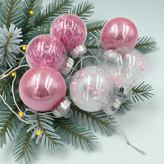 Pink Christmas Baubles The Holiday Shop