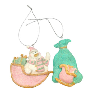Bag And Snowman Tree Ornament Holiday Decoration The Holiday Shop