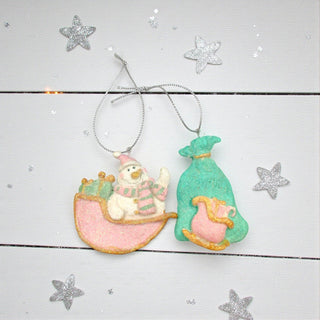 Bag And Snowman Tree Ornament Holiday Decoration The Holiday Shop