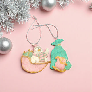 Bag And Snowman Tree Ornament Holiday Decoration The Holiday Shop