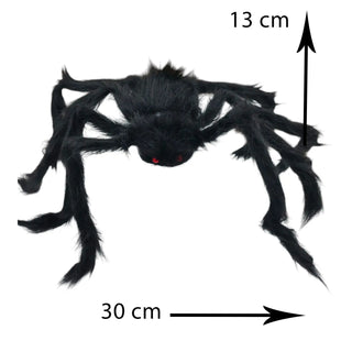Black Hairy Halloween Oversized Faux Spider The Holiday Shop