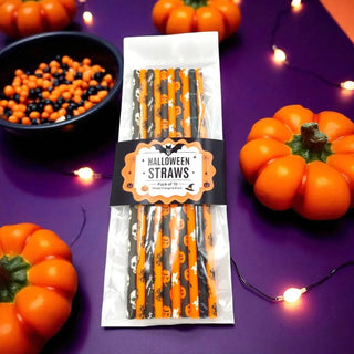 Spooky Sips – Reusable Halloween Party Straws (Set of 10)