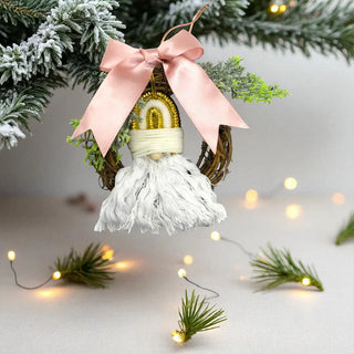 Mini Santa Wreath The Holiday Shop
