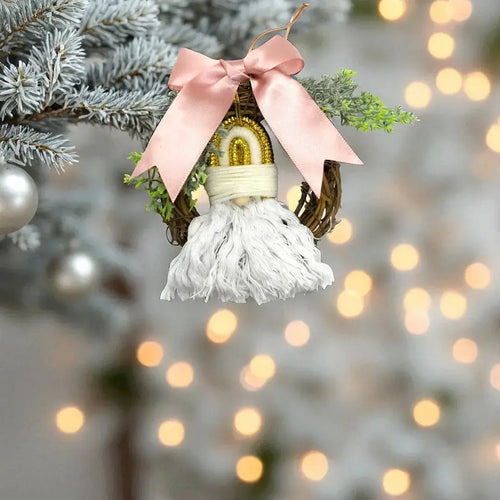 Mini Santa Wreath The Holiday Shop