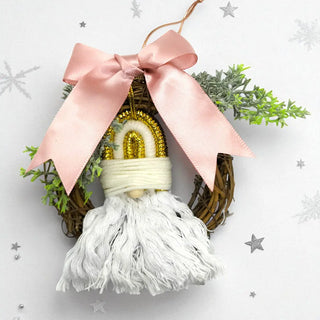 Mini Santa Wreath The Holiday Shop