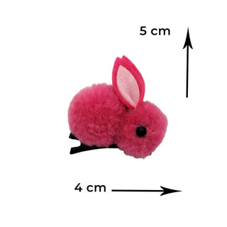 BunnyHairclipFuchsiaTheHolidayShop