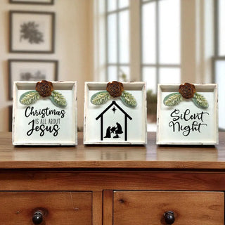Christmas Frame Trio Festive Standing Frames The Holiday Shop