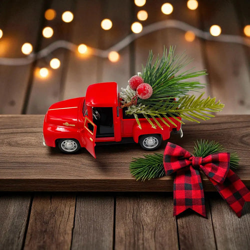Christmas Red Truck – Classic Festive Ornament The Holiday Shop
