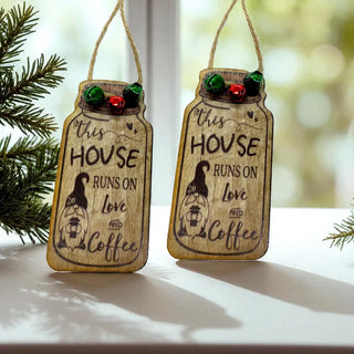 Love Coffee Gnome - Hanging Festive Tree Ornament The Holiday Shop
