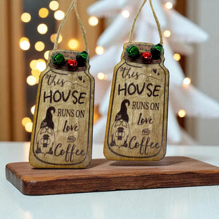 Love Coffee Gnome - Hanging Festive Tree Ornament The Holiday Shop