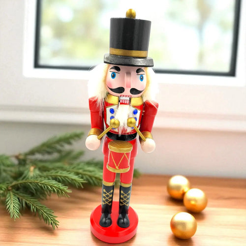 Wooden Christmas Decoration Drummer Nutcracker – product photo 2