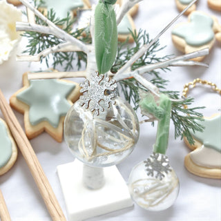 Frosted Globe Ornaments – Scandi Collection