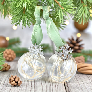 Frosted Globe Ornaments – Scandi Collection