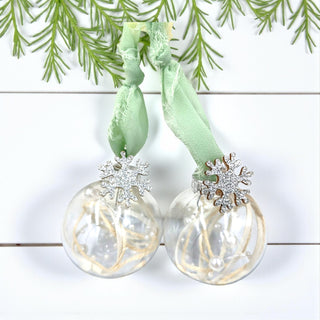 Frosted Globe Ornaments – Scandi Collection