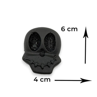 Glitter Black Skull