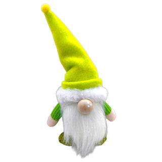 Fluffy Green Gnome – Plush Holiday Decoration
