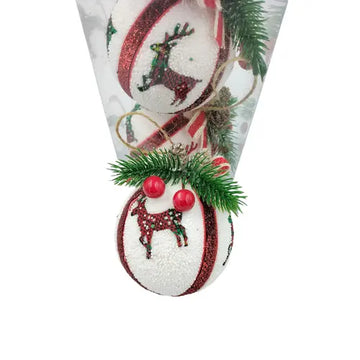 Reindeer Ball Ornaments Festive Hanging Ornament