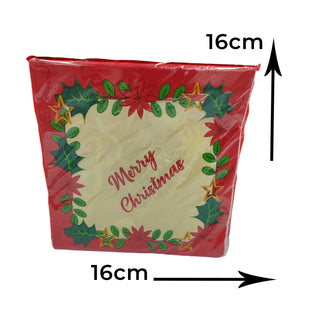 Merry Christmas Serviettes The Holiday Shop