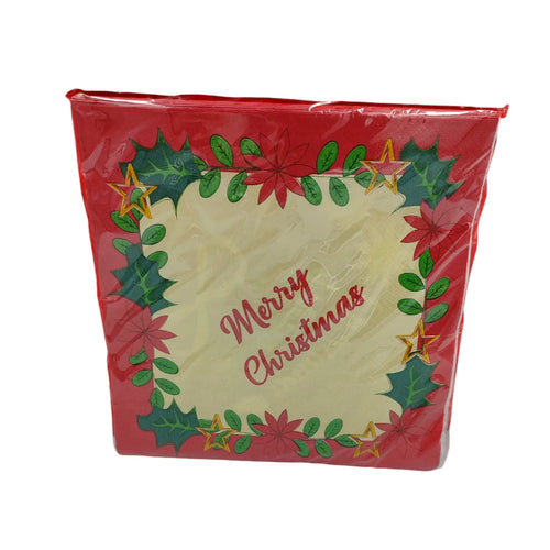 Merry Christmas Serviettes – Festive Paper Napkins The Holiday Shop