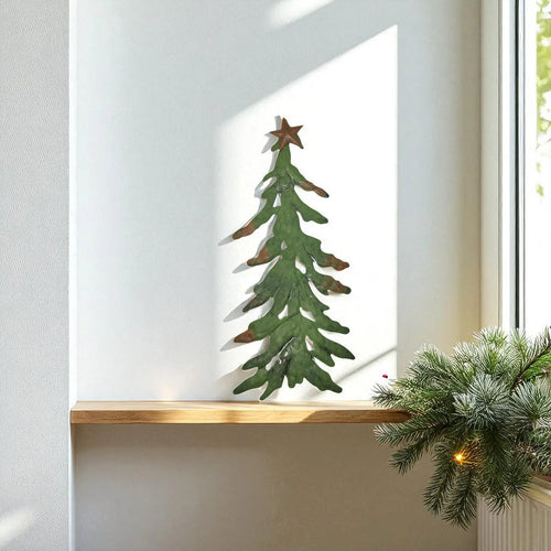 Large Christmas Metal Tree Wall Hanging – metal Tree