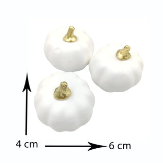 Mini Cream Faux Pumpkin Trio