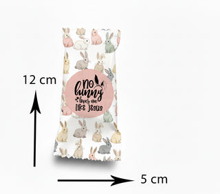 easter egg customised with dimensions on a white background