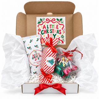 Personalised chocolate star gift box with cracker and treat bar