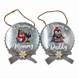 Penguin Ornaments (Set of 2) – Postbox & Book Stack The Holiday Shop