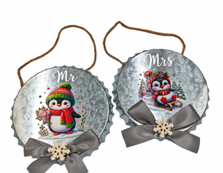 Penguin Ornaments (Set of 2) – Snowy Meadow & Forest Sled The Holiday Shop
