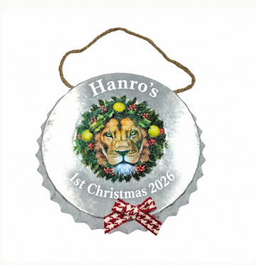 Metal Christmas Tree Hanging Ornament Lion The Holiday Shop