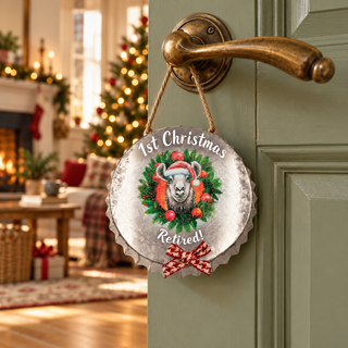 Metal Christmas Tree Hanging Ornament Llama The Holiday Shop