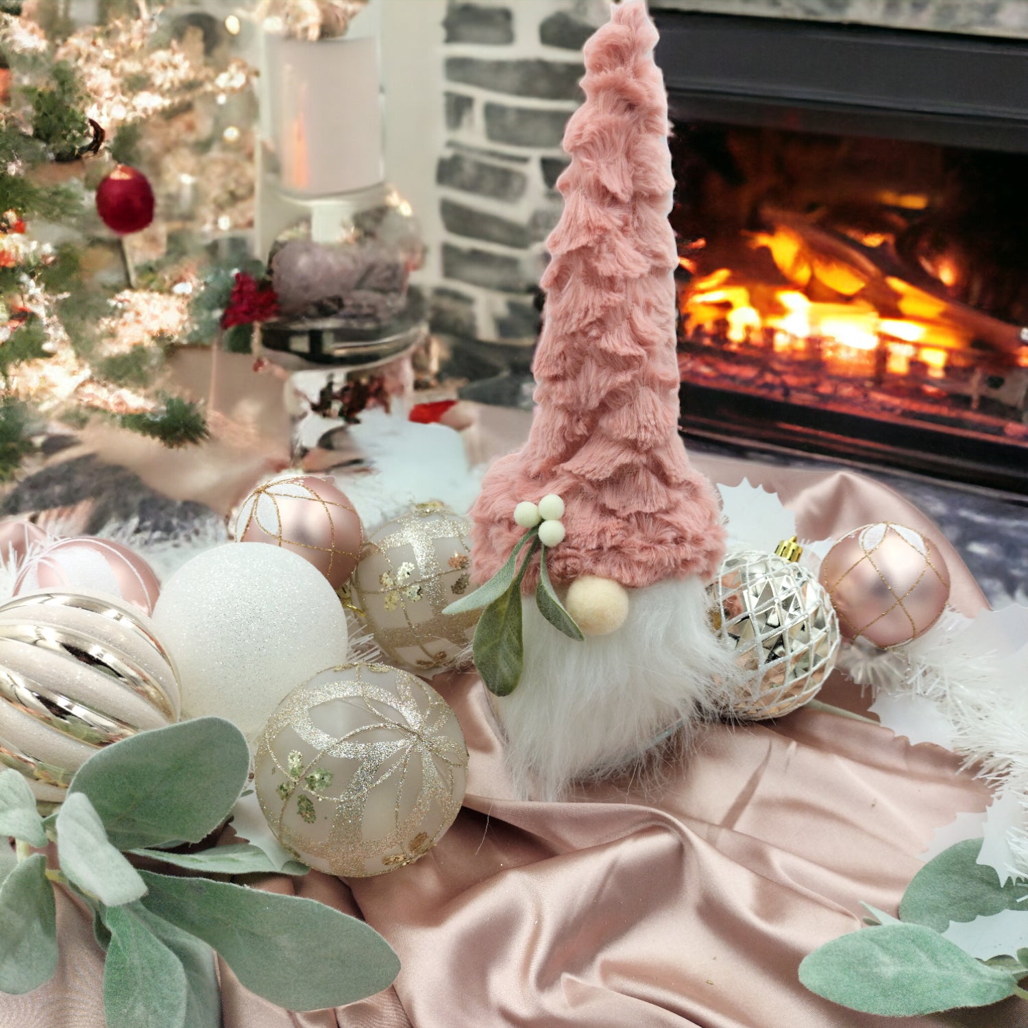 Get the Look: Pink Christmas – styled display by The Holiday Shop