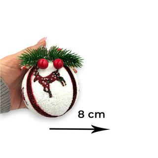 Reindeer Ball Ornaments Dimensions