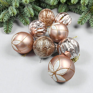 Rose Gold Baubles The Holiday Shop