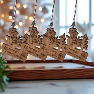 Rustic Snowman Ornaments – Handcrafted Holiday Decoration The Holiday Shop