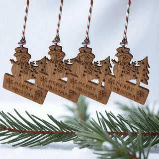 Rustic Snowman Ornaments – Handcrafted Holiday Decoration The Holiday Shop