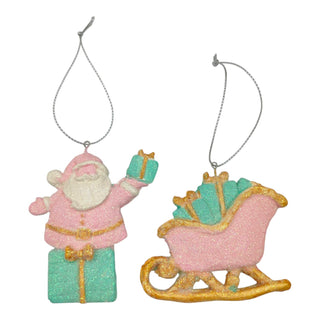 Santa Sleigh Tree Ornament Holiday Decoration The Holiday Shop