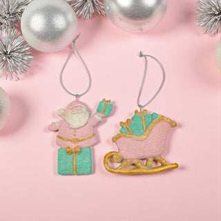Santa Sleigh Tree Ornament Holiday Decoration The Holiday Shop
