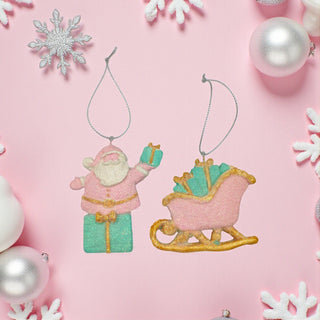 Santa Sleigh Tree Ornament Holiday Decoration The Holiday Shop