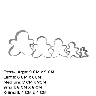 Set of 5 Gingerbread Cookie Cutters – Festive Baking Tools The Holiday Shop