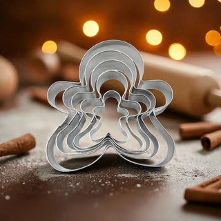 Set of 5 Gingerbread Cookie Cutters – Festive Baking Tools The Holiday Shop