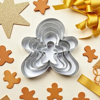 Set of 5 Gingerbread Cookie Cutters – Festive Baking Tools The Holiday Shop